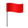 Decorative image of a red flag